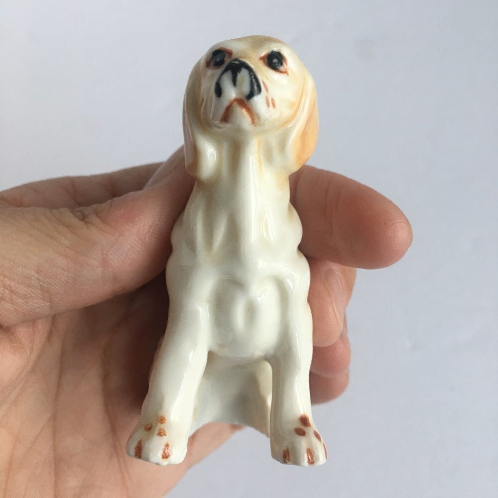 Vintage Dog Figurine Statue - White Standard or Mini Miniature Poodle‎ - Picture 5 of 10